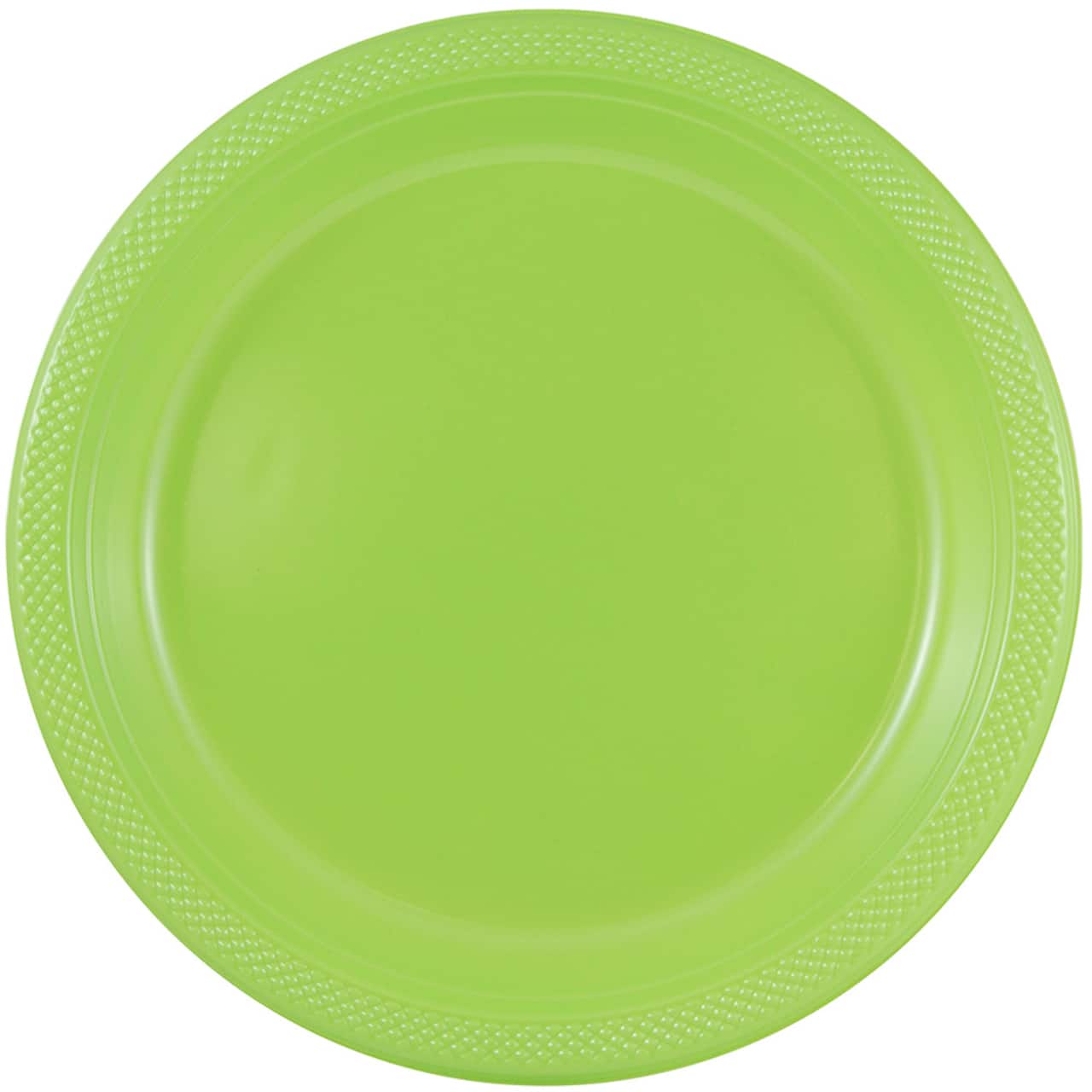 JAM Paper 9" Lime Green Plastic Party Plates, 20ct.